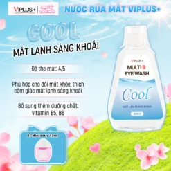 Nước Rửa Mắt VIPLUS+ Multi B Eye Wash Bổ Sung Độ Ẩm Cho Đôi Mắt Khoẻ Đẹp 300ml - COOL