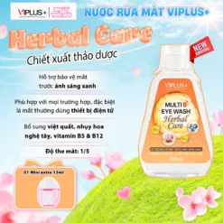 Nước Rửa Mắt Thảo Dược Herbal Care - Bảo Vệ Mắt Trước Ánh Sáng Xanh 300ml
